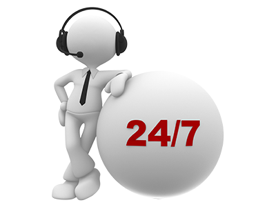 Support clientèle 24x7